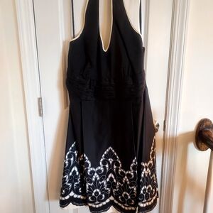 Black halter dress